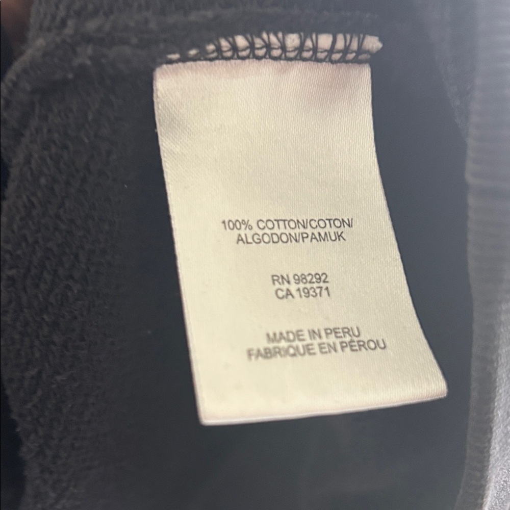Tibi Black Sweatshirt short sleeve small - Picture 7 of 10